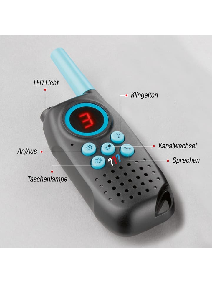 Die drei ??? Walkie Talkies von KOSMOS Funkgeräte-Set für Kinder mit Lampen-Funktion günstig kaufen onesize
