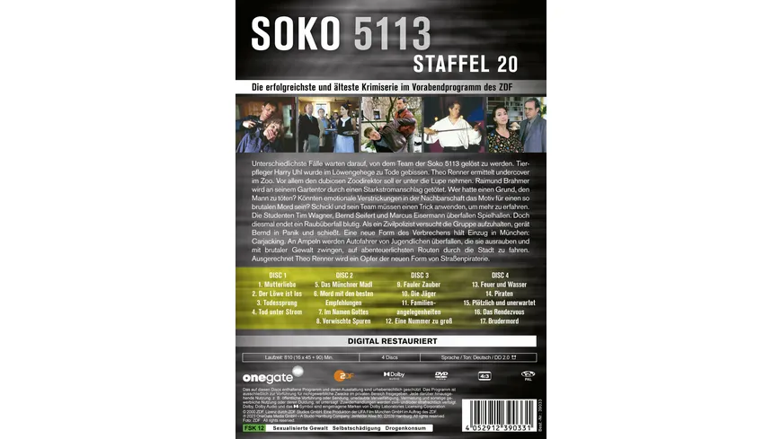 Soko 5113 - Staffel 20  [4 DVDs]