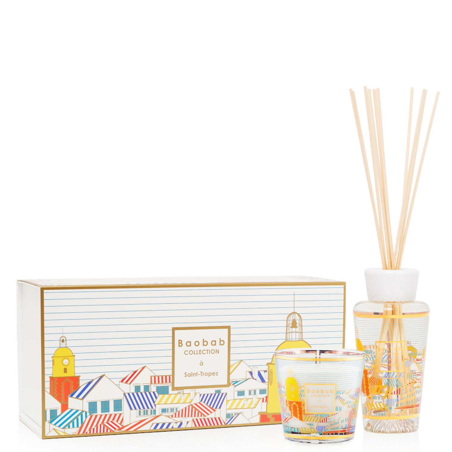 Baobab My First Baobab À Saint-Tropez Coffret Diffuseur 250 ml + Bougie 190g