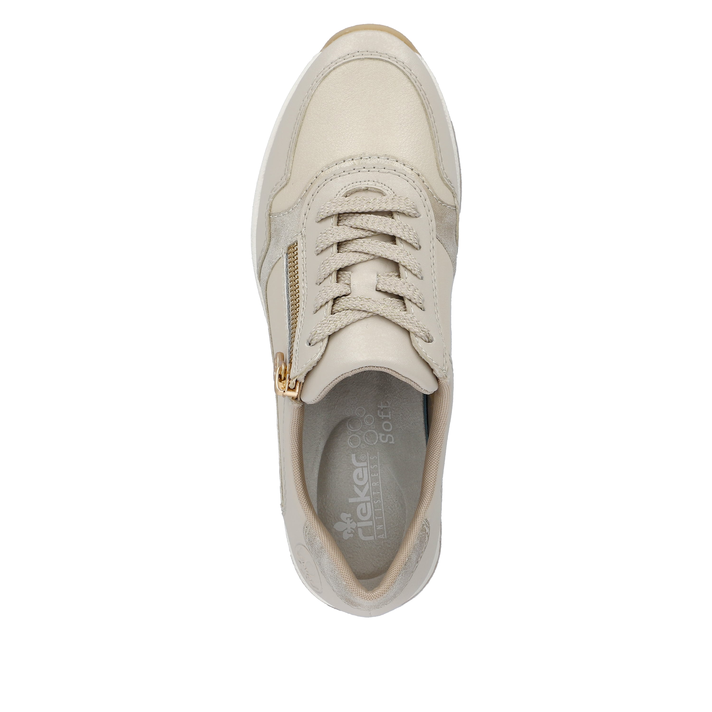 Rieker Damen Sneaker Low hellbeige