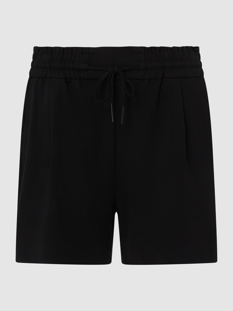 PLUS SIZE Shorts mit Stretch-Anteil Modell 'Eva' in schwarz
