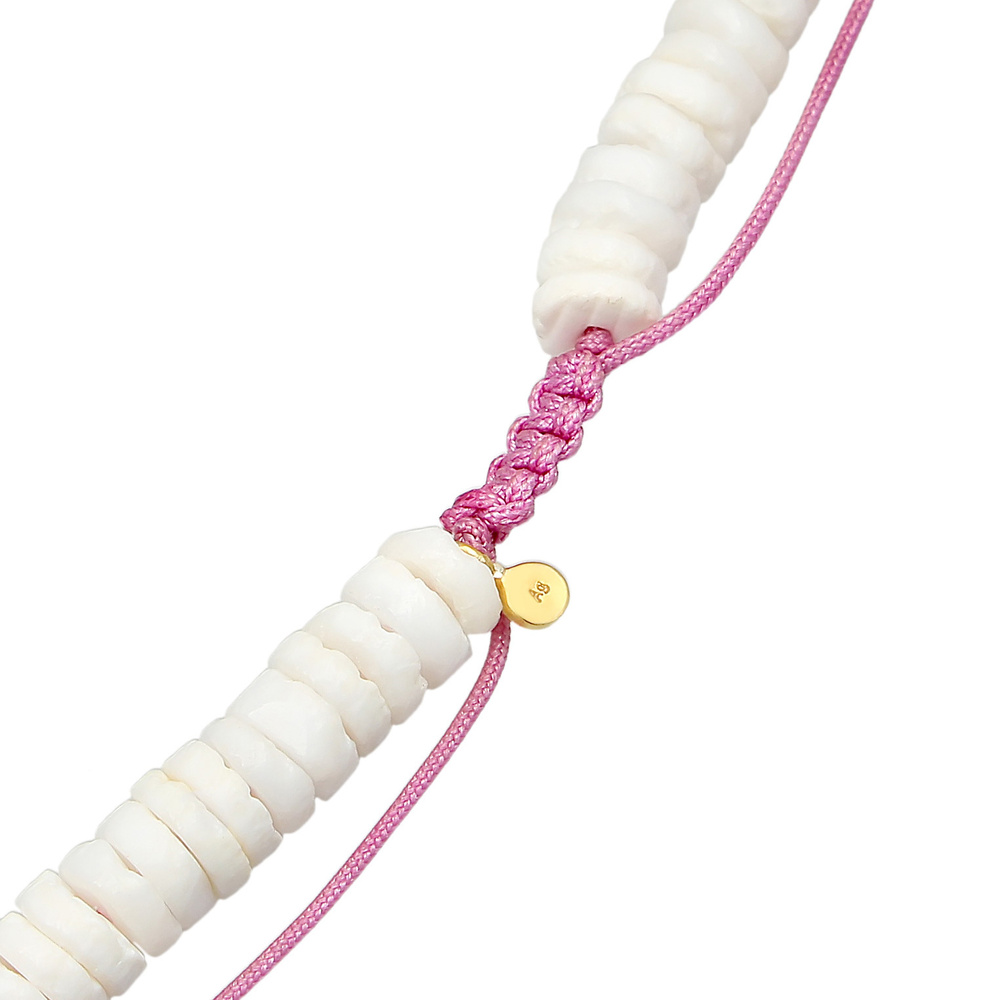 Elli Elli Collier Femmes Beads style surfeur avec perles Heishi en argent sterling 925 collier