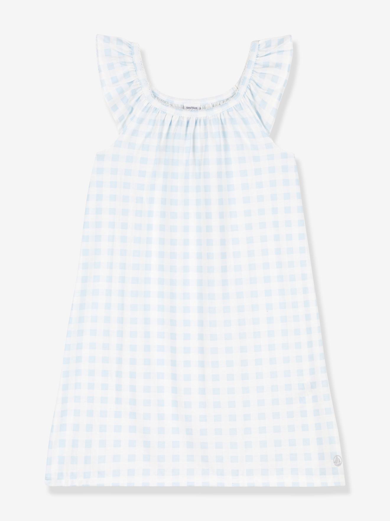 Chemise de nuit manches courtes PETIT BATEAU blanc