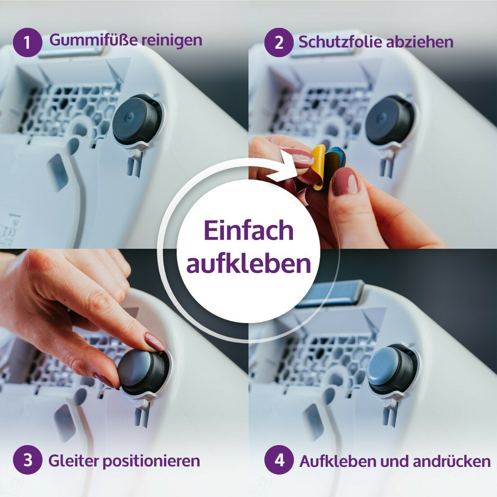 Mixcover Küchenmaschine mit Kochfunktion 3er Slider Gleitbrett für Thermomix TM 5 TM 6