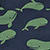 Schwimmanzug Jungen in Marine, Allover-Print Wale