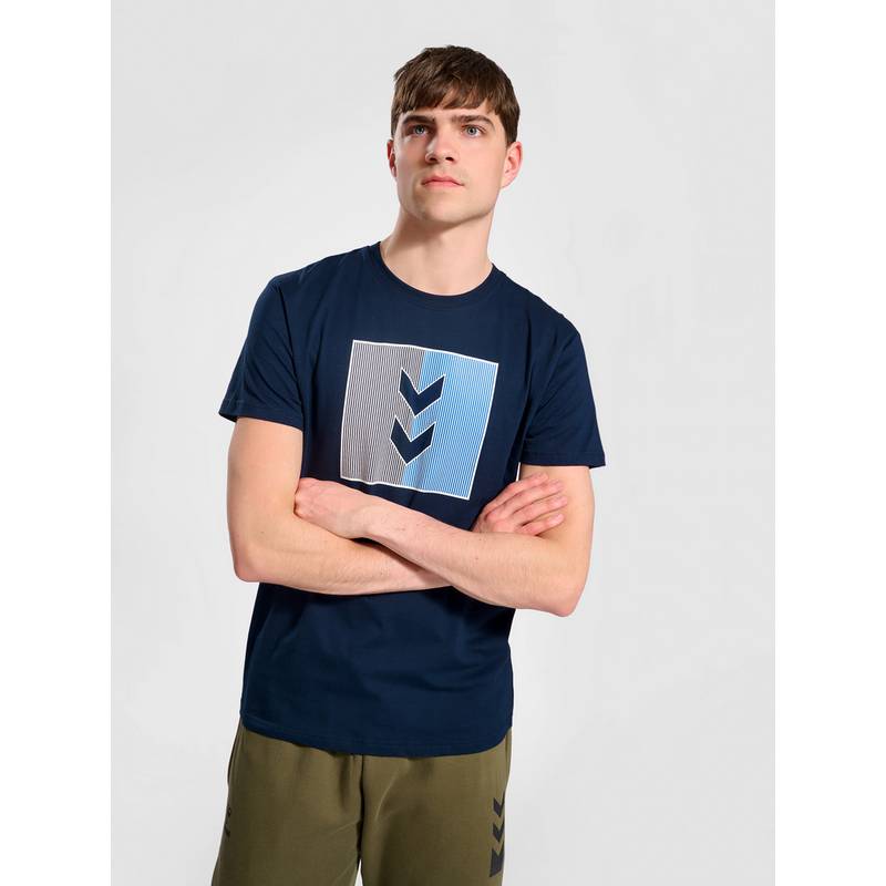 hummel hmlACTIVE STRIPE CO TEE S/S T-Shirt Herren