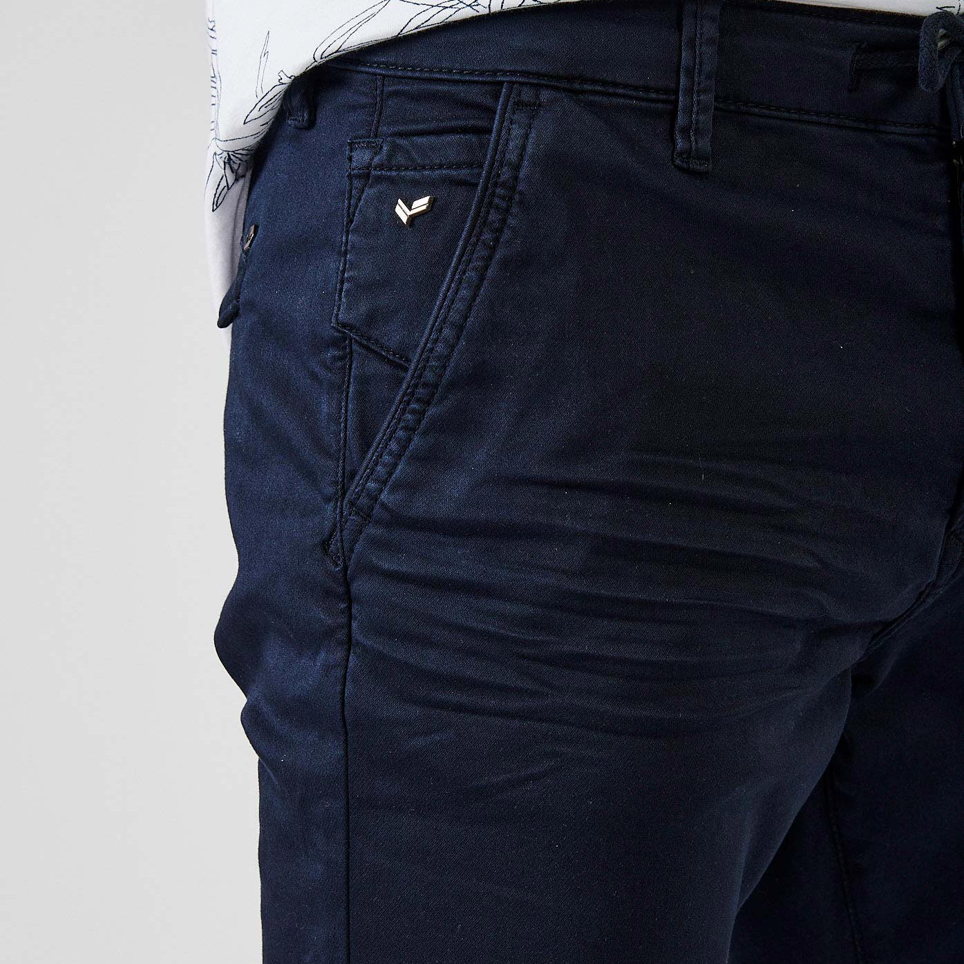 IRWIX  Jean slim relaxed bleu marine homme