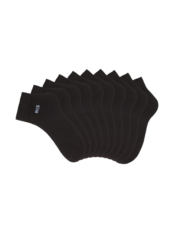 H.I.S Kurzsocken in 10x schwarz günstig kaufen