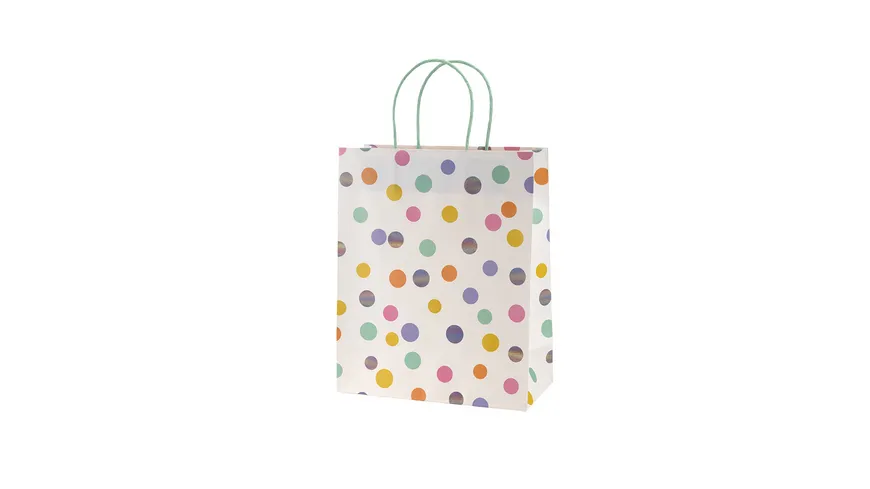 Rössler Geschenktasche  Dots auf Weiß klein