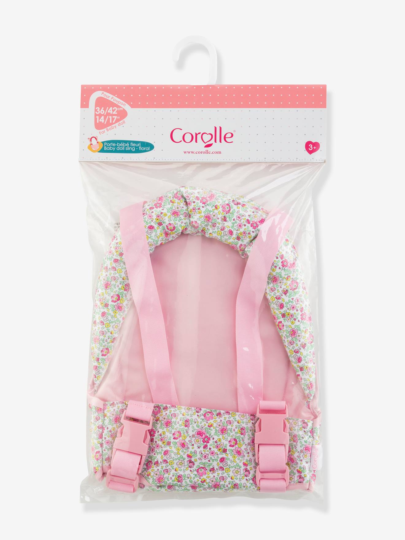 Corolle Puppen-Babytrage mit Blumen COROLLE - bonbon rosa
