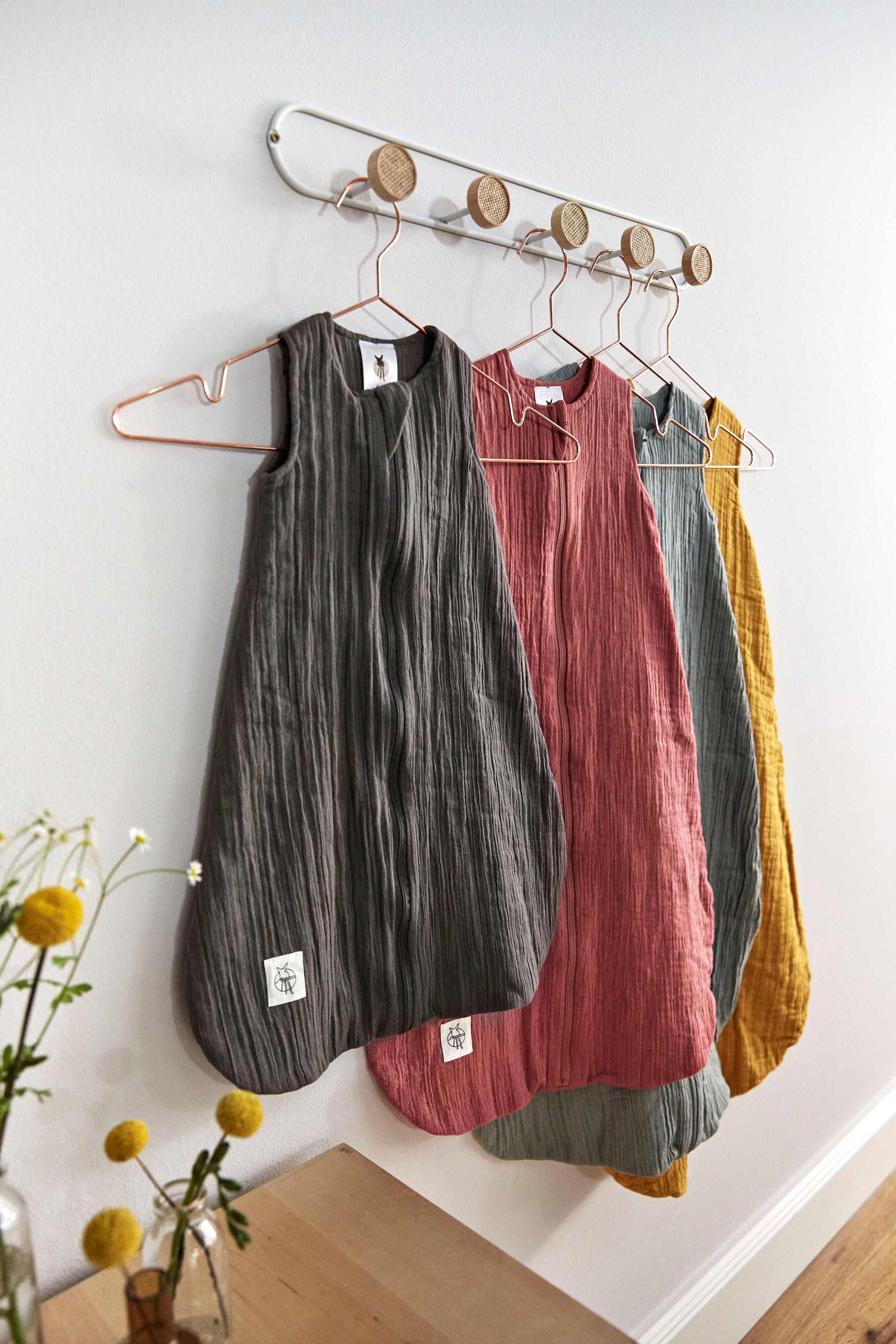 Baby Sommerschlafsack Tog 1 - Bio Baumwolle, Anthrazit