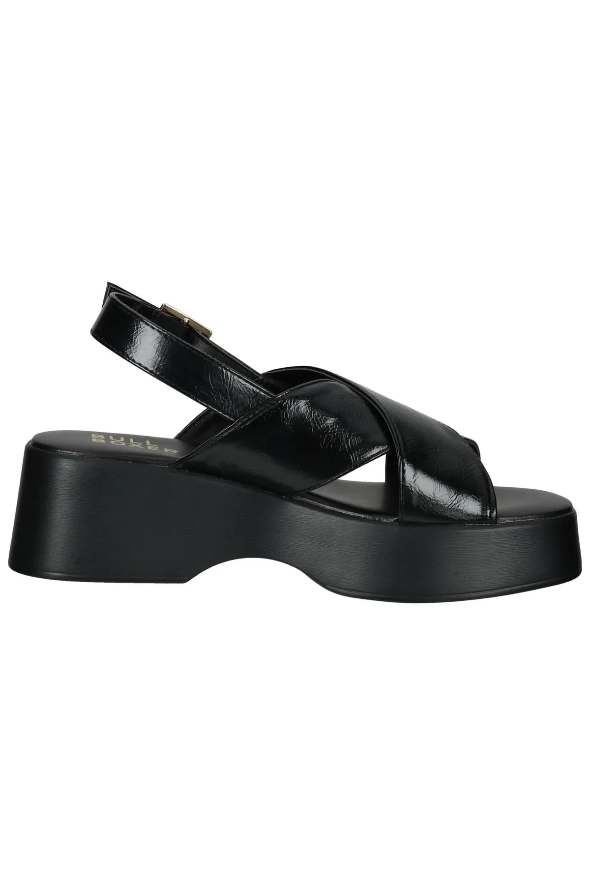 BULLBOXER  Sandalette - Schwarz - Keilabsatz