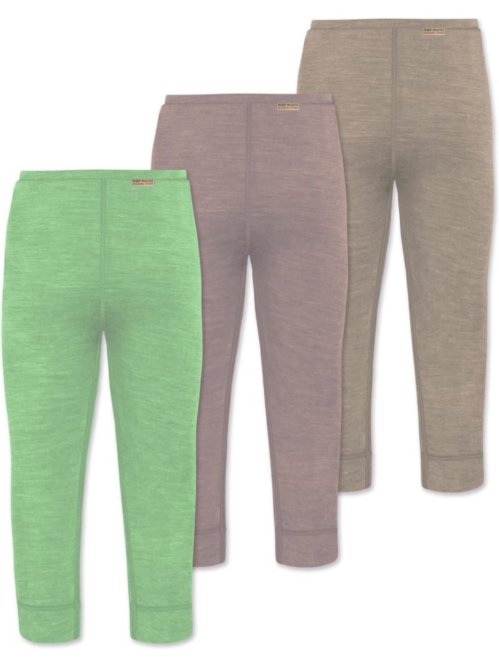 Normani Outdoor Sports 3er Pack Baby Merino Hose Unterhose „Tihoi