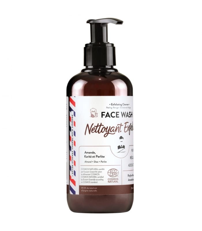 MONSIEUR BARBIER-FACE WASH-Nettoyant Exfoliant Cosmos Nat pour Hommes