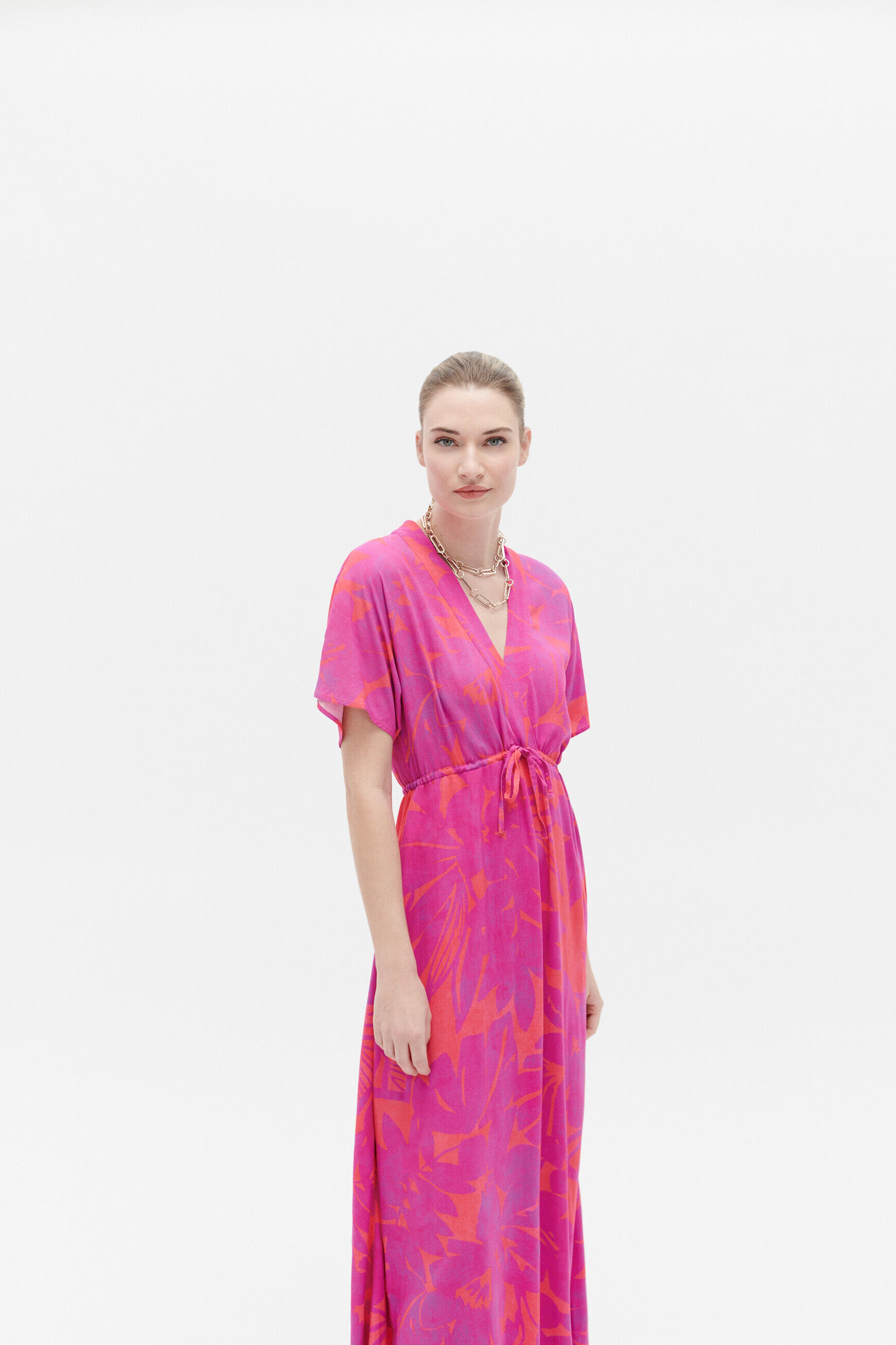 Robe relia rose femme