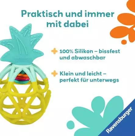 Play+ Rassel-Greifling: Ananas - Babyspielzeug ab 0 Monaten