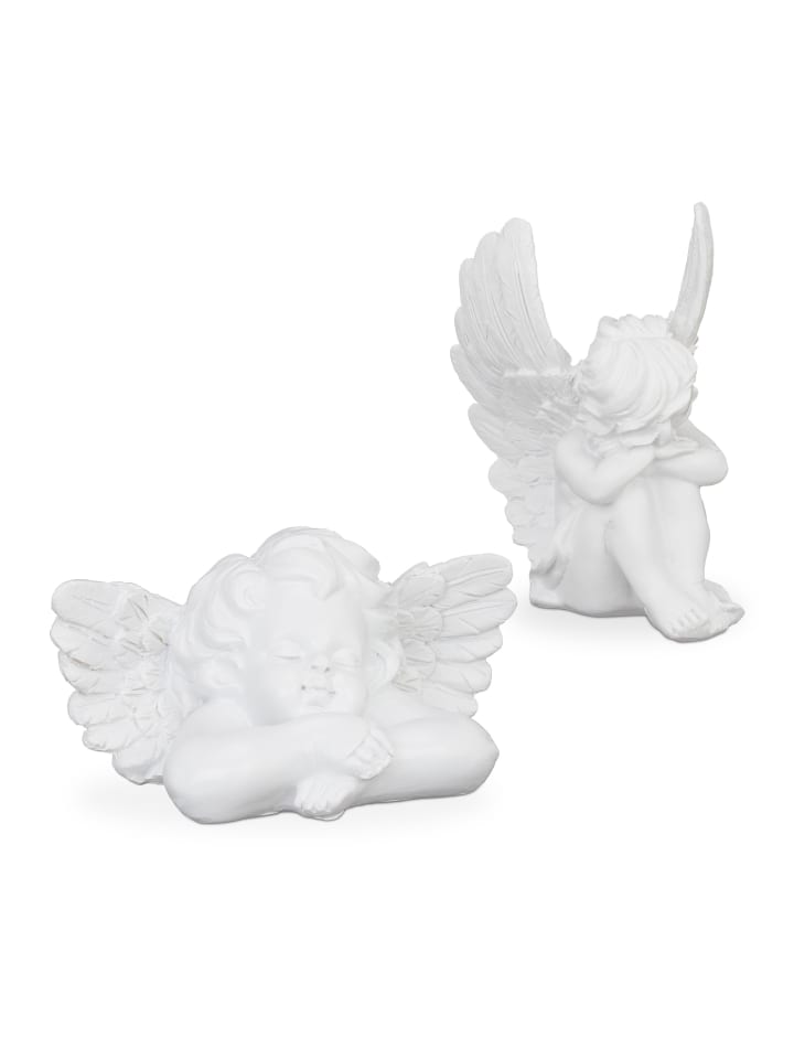 relaxdays 2x Grabengel in Weiß günstig kaufen onesize