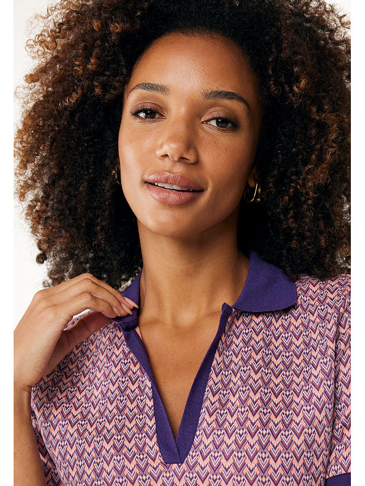 Mexx Poloshirt in Rosa/ Lila günstig kaufen