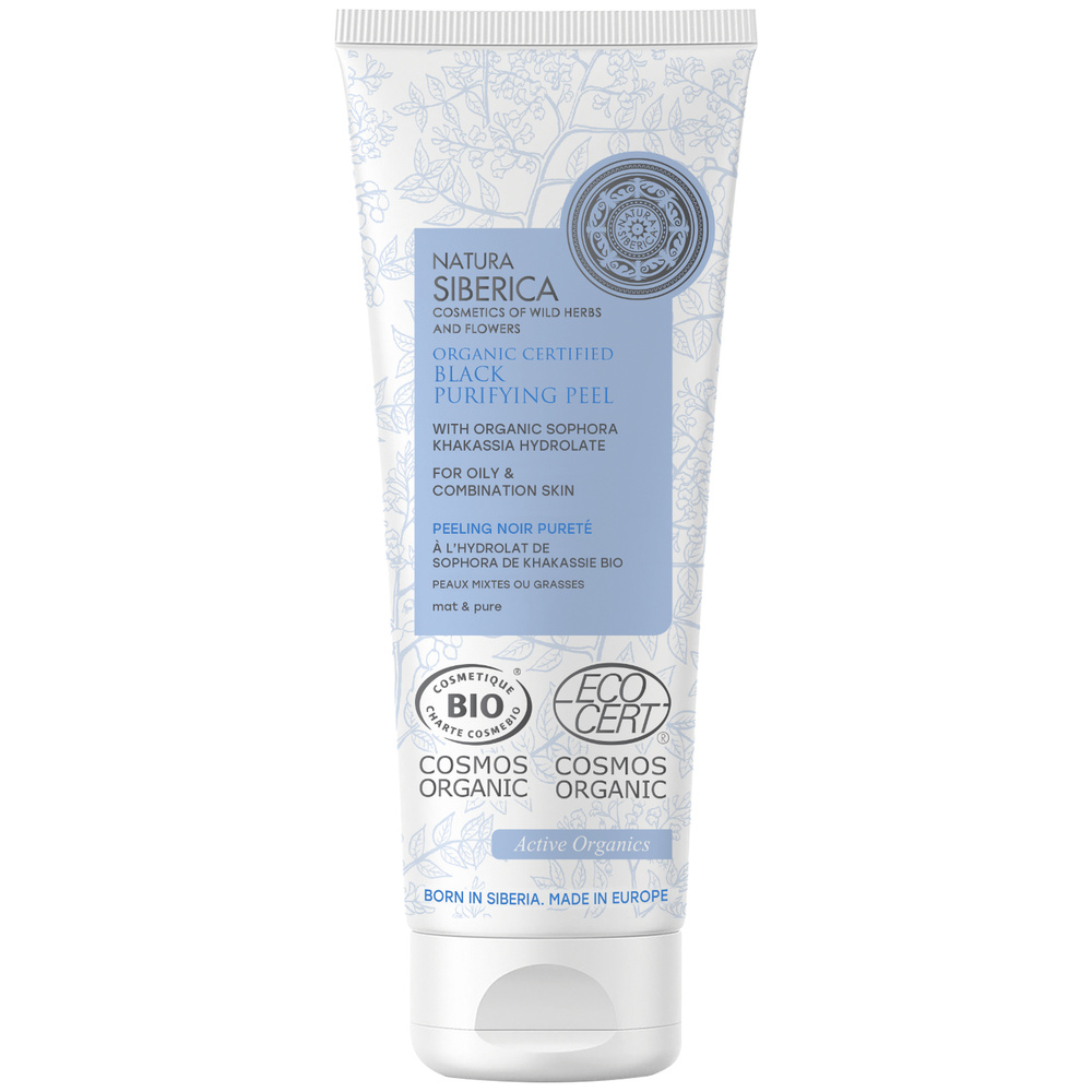 Natura Sibérica Peeling Noir Purifiant Peau Mixte & Grasse Soin Visage