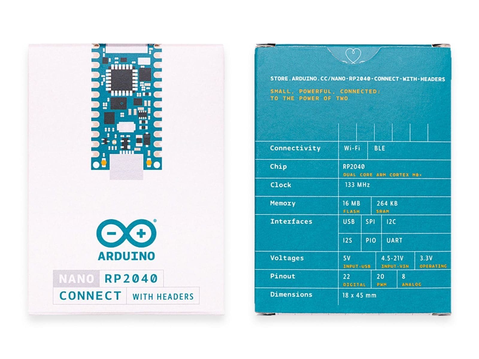 Arduino ARDUINO ® Board NANO RP2040 CONNECT with headers Mini-PC