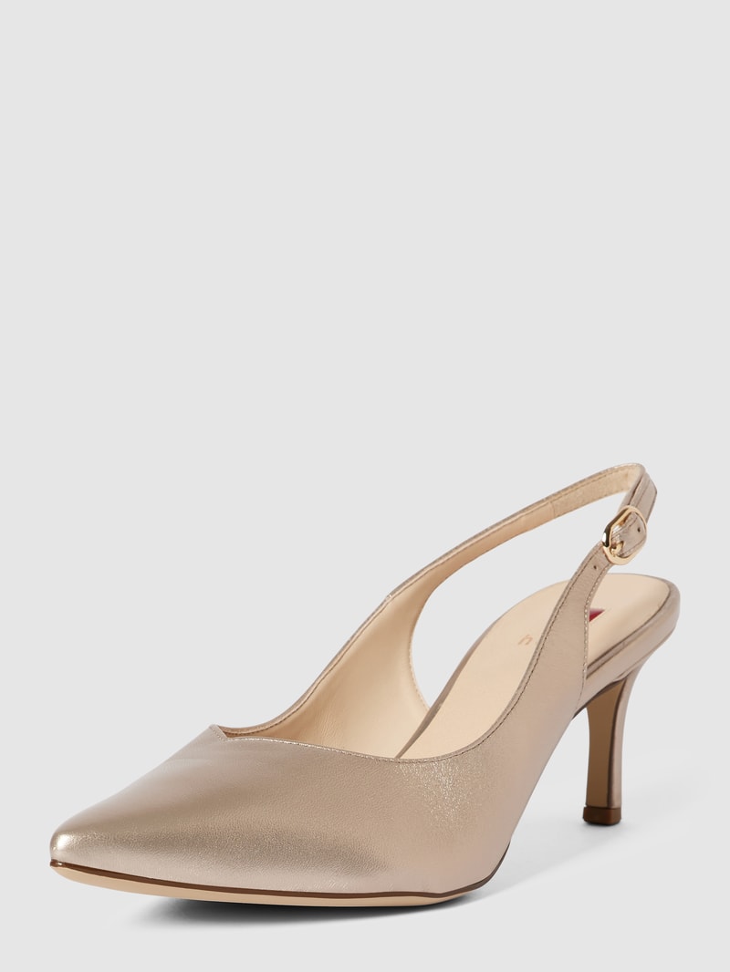 Pumps mit offenem Fersenbereich Modell 'Boulebard' in gold