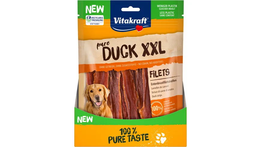Vitakraft Hundesnack Duck XXL Entenfleischstreifen 250 g