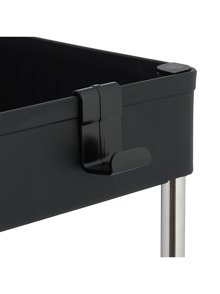 relaxdays 2 x Unter Waschbecken Regal in Schwarz - (B)40 x (H)32 x (T)22 cm günstig kaufen onesize