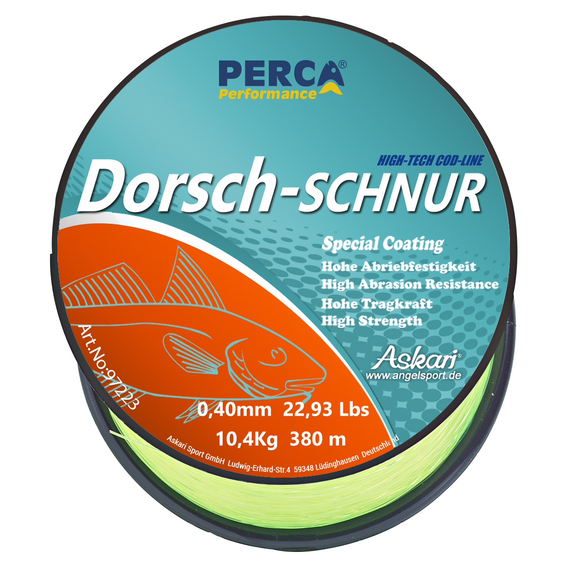Perca Performance Dorschschnur Performance (fluo-gelb)