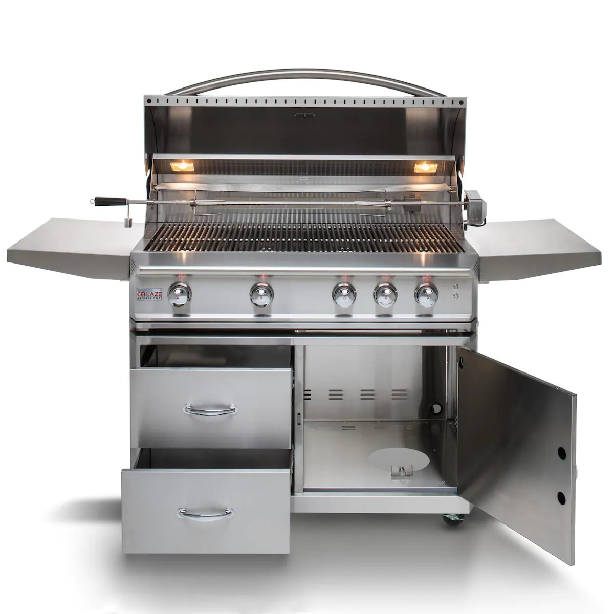 Blaze Professional LUX 44-Inch 4-Burner Propane Gas Grill With Rear Infrared Burner - BLZ-4PRO-LP