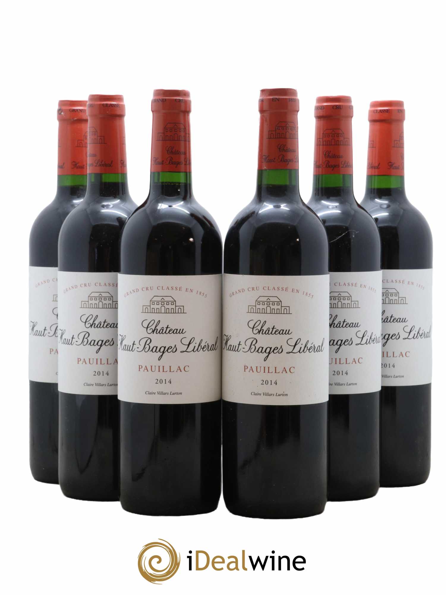 Château Haut Bages Libéral 5ème Grand Cru Classé  2014 - Lot de 6 Bouteilles