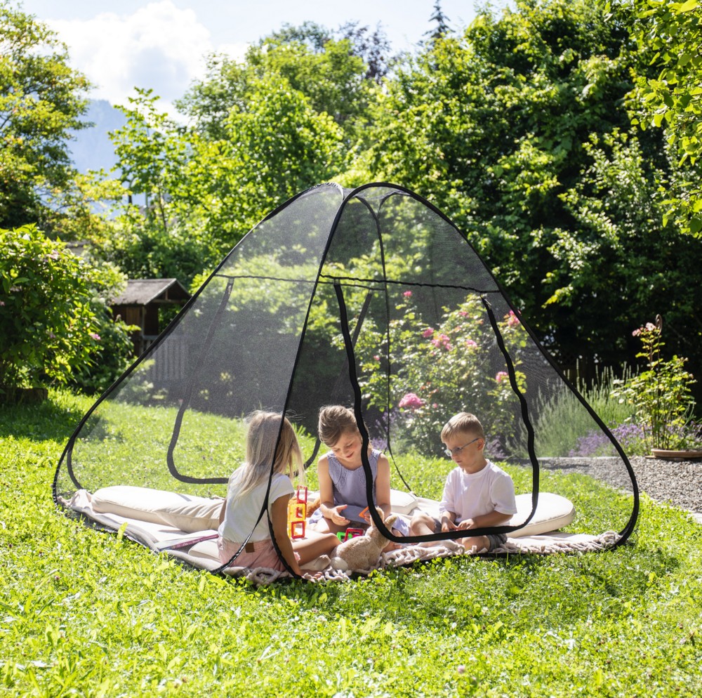 Powertec Pop-Up Mosquitonetz 160x220cm Anthrazit