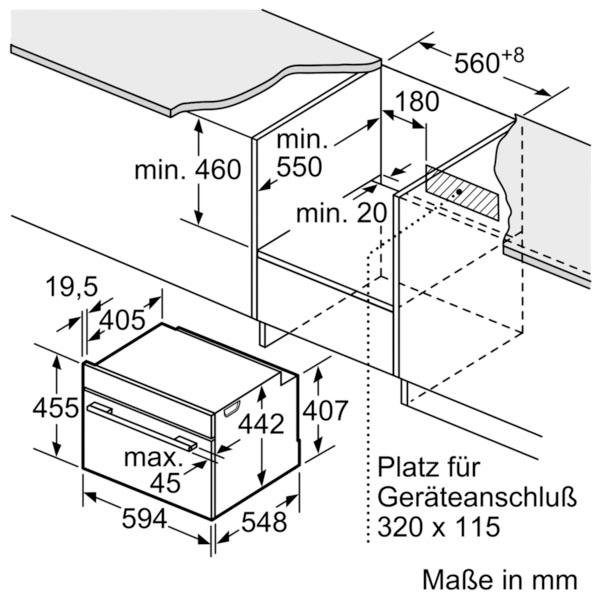 SIEMENS Backofen mit Mikrowelle CM633GBS1