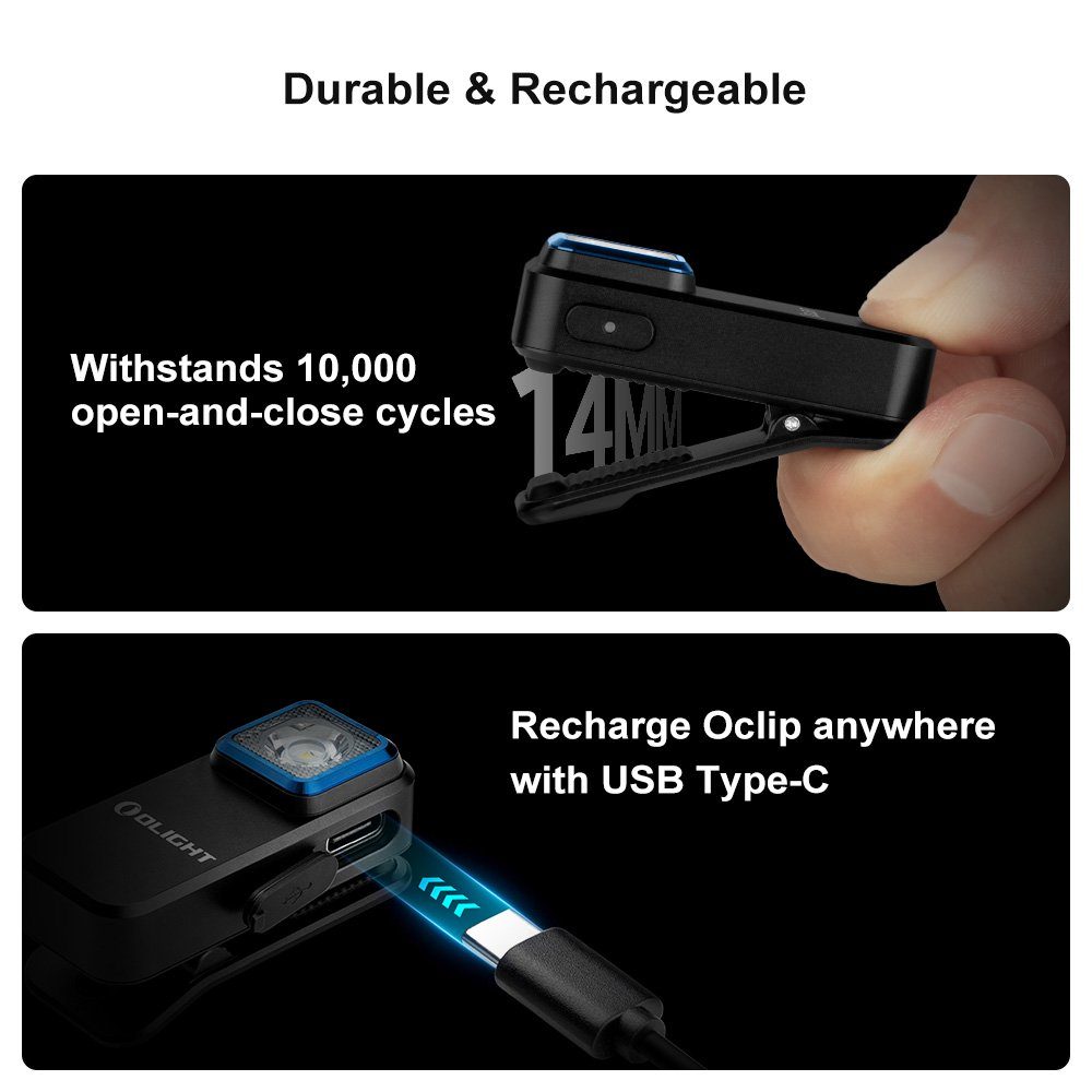 OLIGHT Taschenlampe Olight Oclip multifunktionales Clip-Licht LED mit zwei Lichtquellen