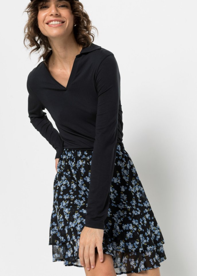 Minirock mit recyceltem Polyester