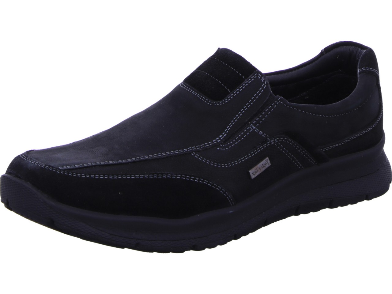 MANITU Klassische Slipper schwarz