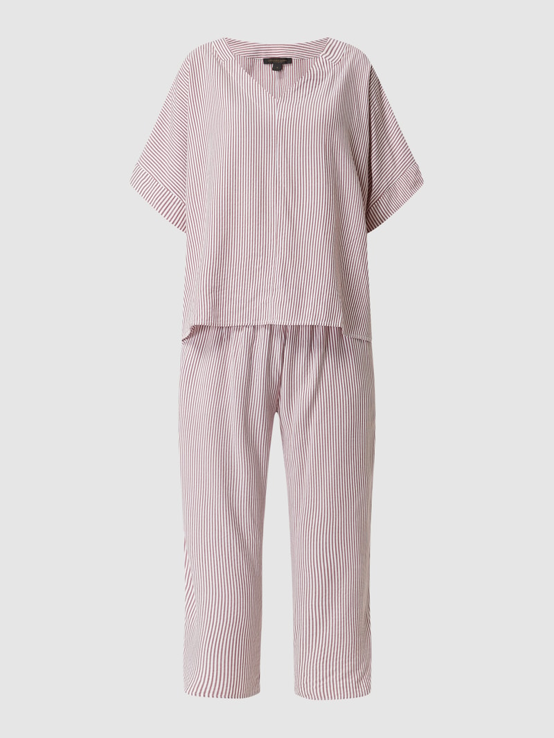 Pyjama aus Seersucker in rot