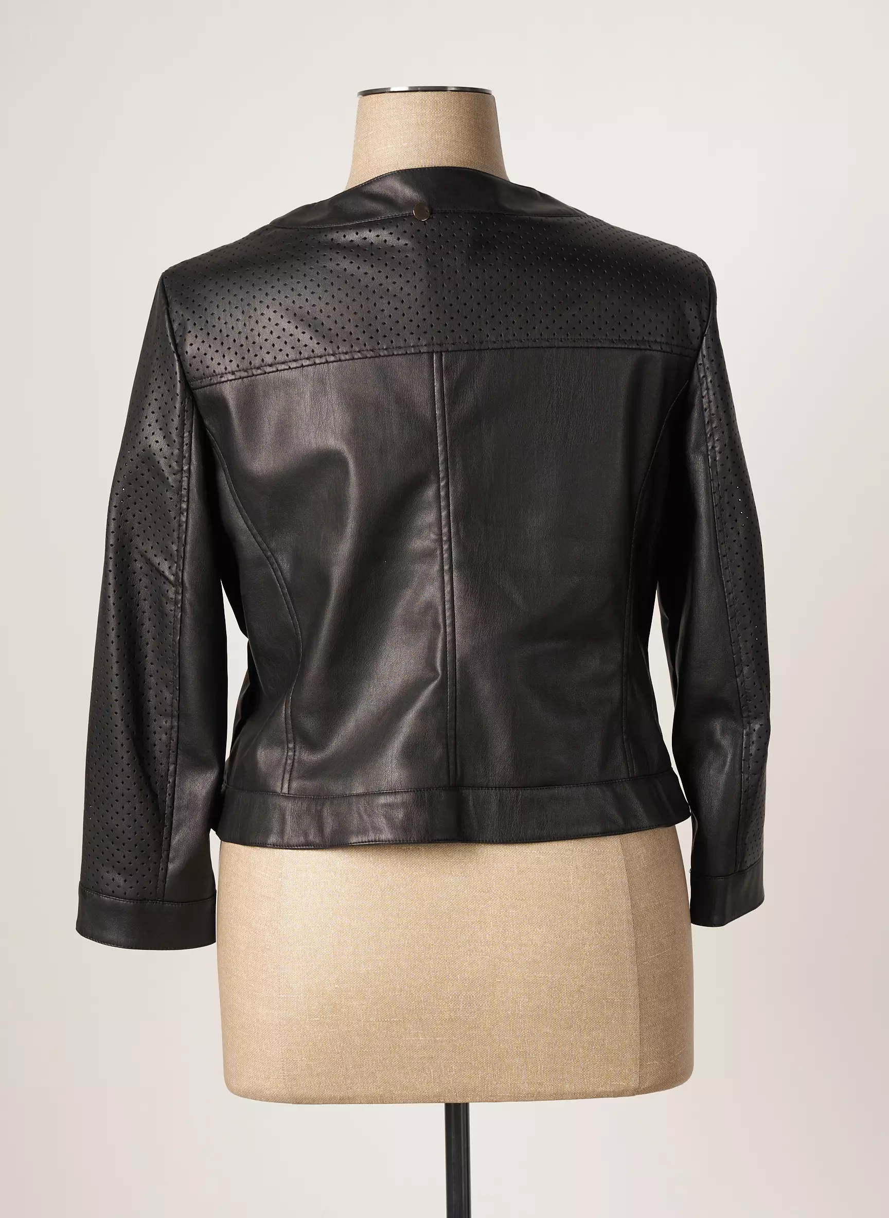 Luckylu Vestesimilicuir Femme couleur noir