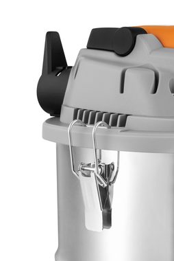 Zeegma Industriesauger Zonder Pro Multi, 1600,00 W, mit Beutel für trockenes Saugen, ohne Beutel für Saugen mit Wasser, Nass- und Trockensauger mit viel Zubehör