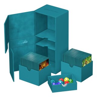 Ultimate Guard Twin Flip`n`Tray 266+ Xenoskin Petrolblau
