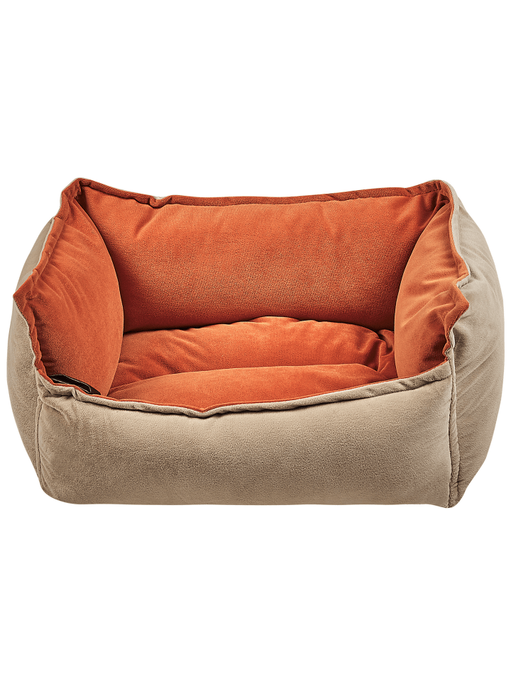 Beliani Tierbett IZMIR in Beige/Orange - (W) 50 x (H) 18 x (L) 35 cm günstig kaufen onesize