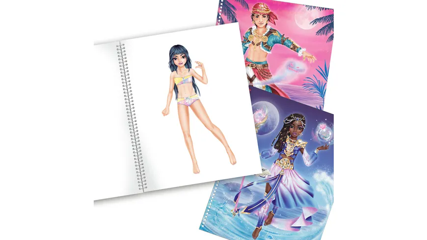 TOPModel Create your TOP Model - Malbuch mit Stickern Fantasy
