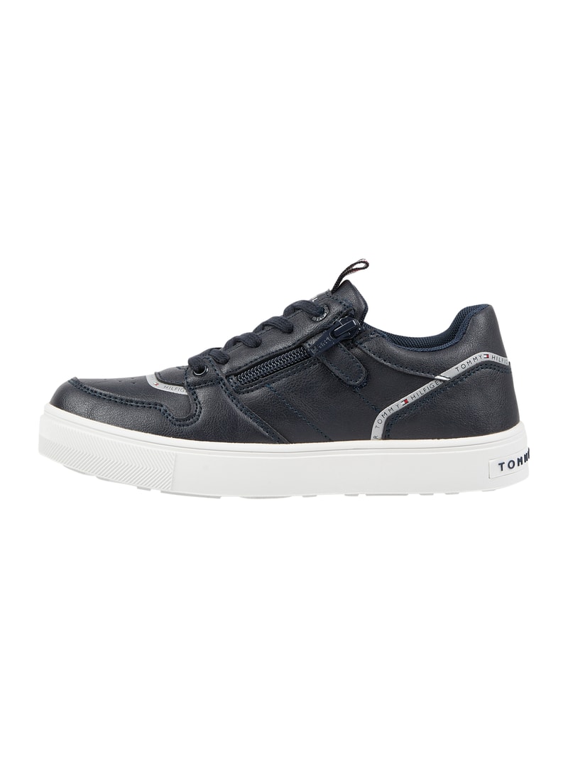 Sneaker in Leder-Optik Modell 'Kobe' in marineblau