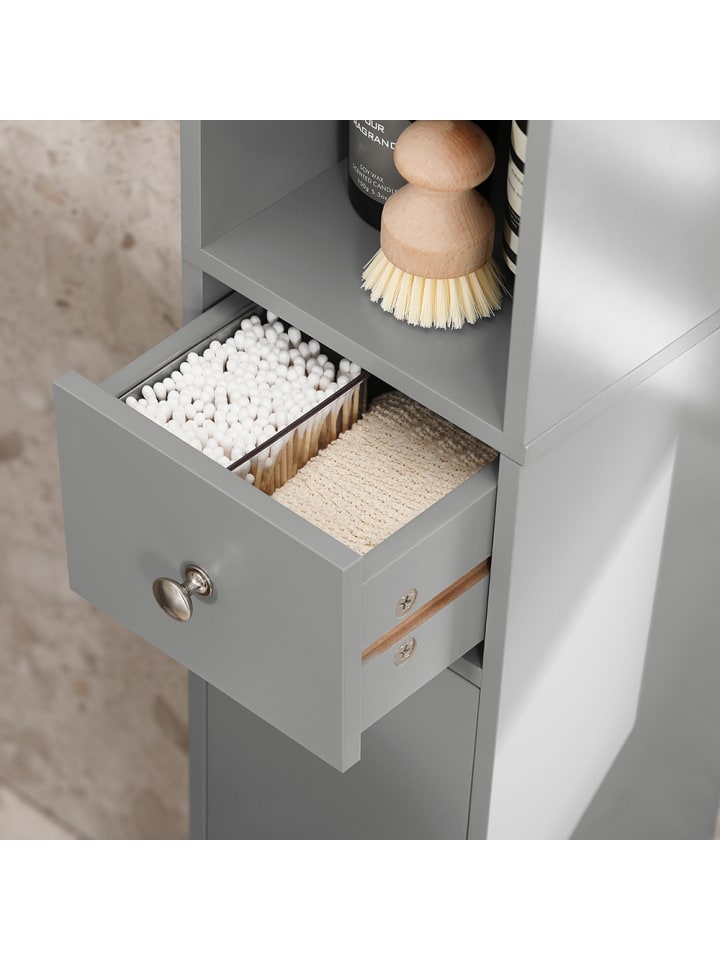SoBuy Hochschrank in Hellgrau - (B)20 x (H)180 x (T)20cm günstig kaufen onesize