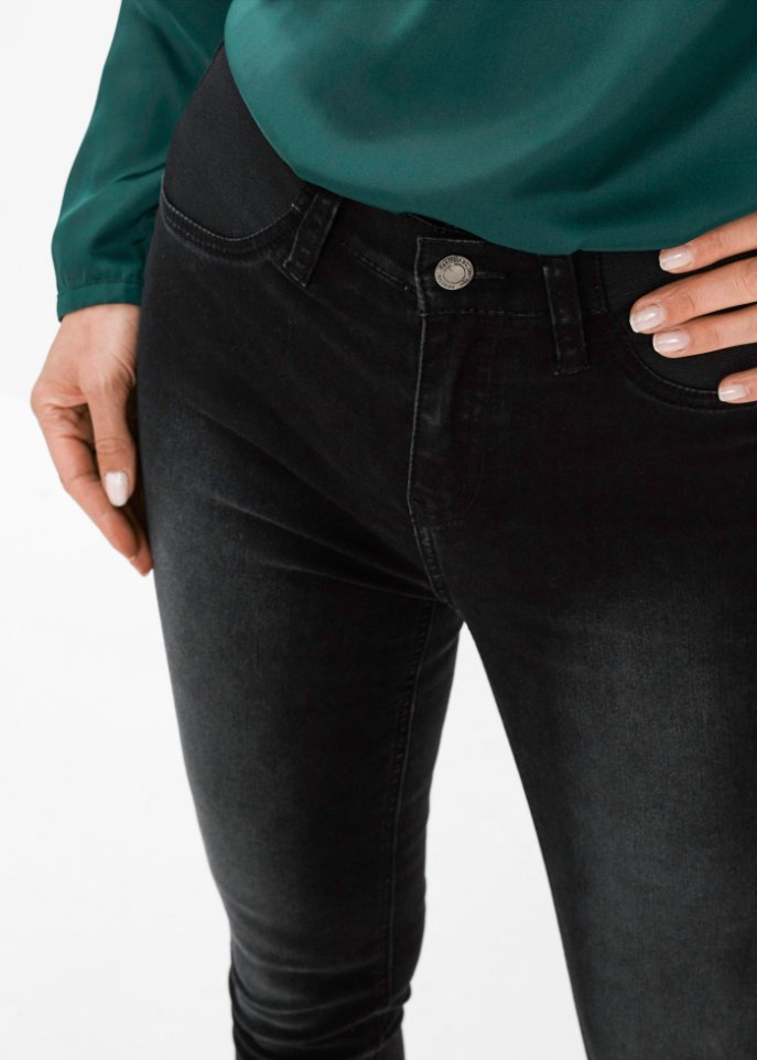 Jeans mit bequemem Bund
