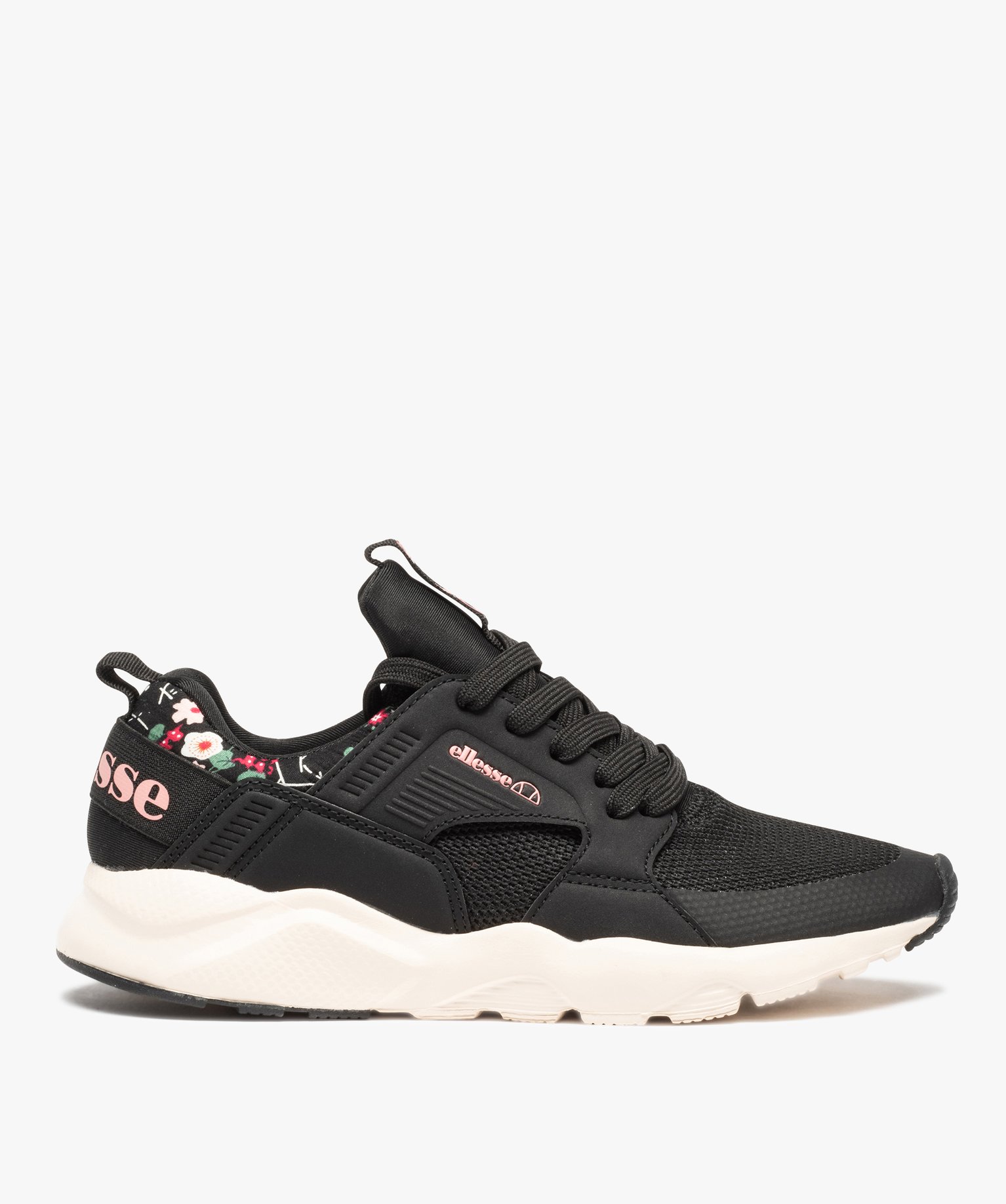 Baskets femme running en mesh détail fleurs – Ellesse Stone noir | GEMO