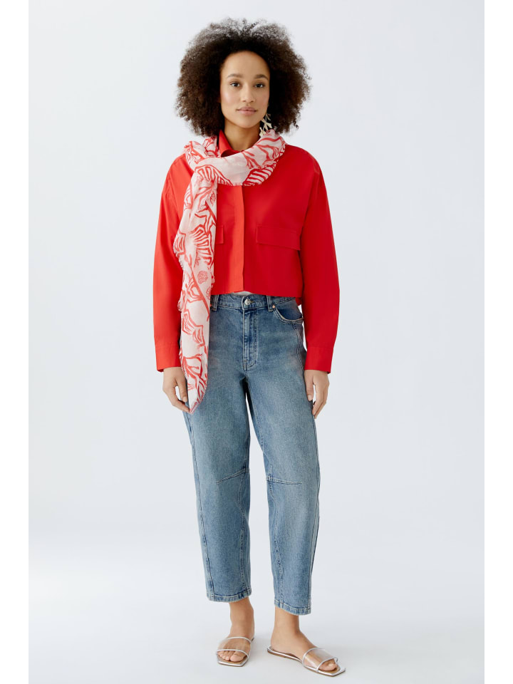 Oui Tuch in white red günstig kaufen onesize