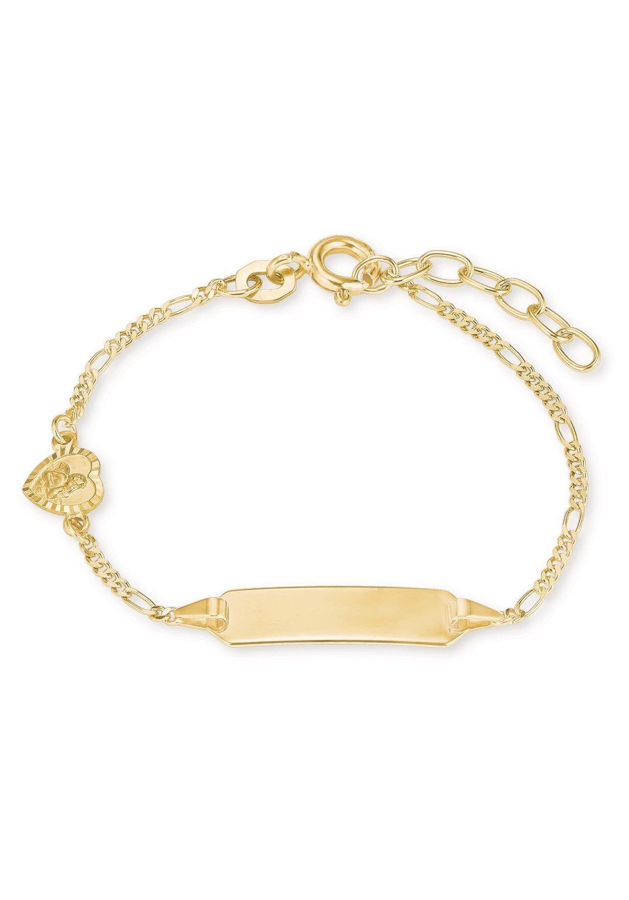 Amor Goldarmband Herz, Schutzengel, 2014329, Made in Germany