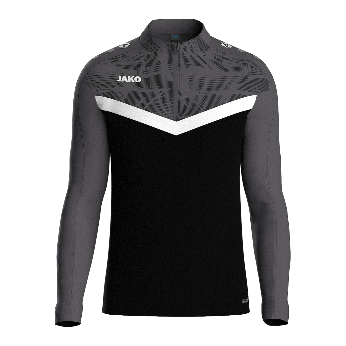 JAKO Iconic HalfZip Sweatshirt Schwarz F801
