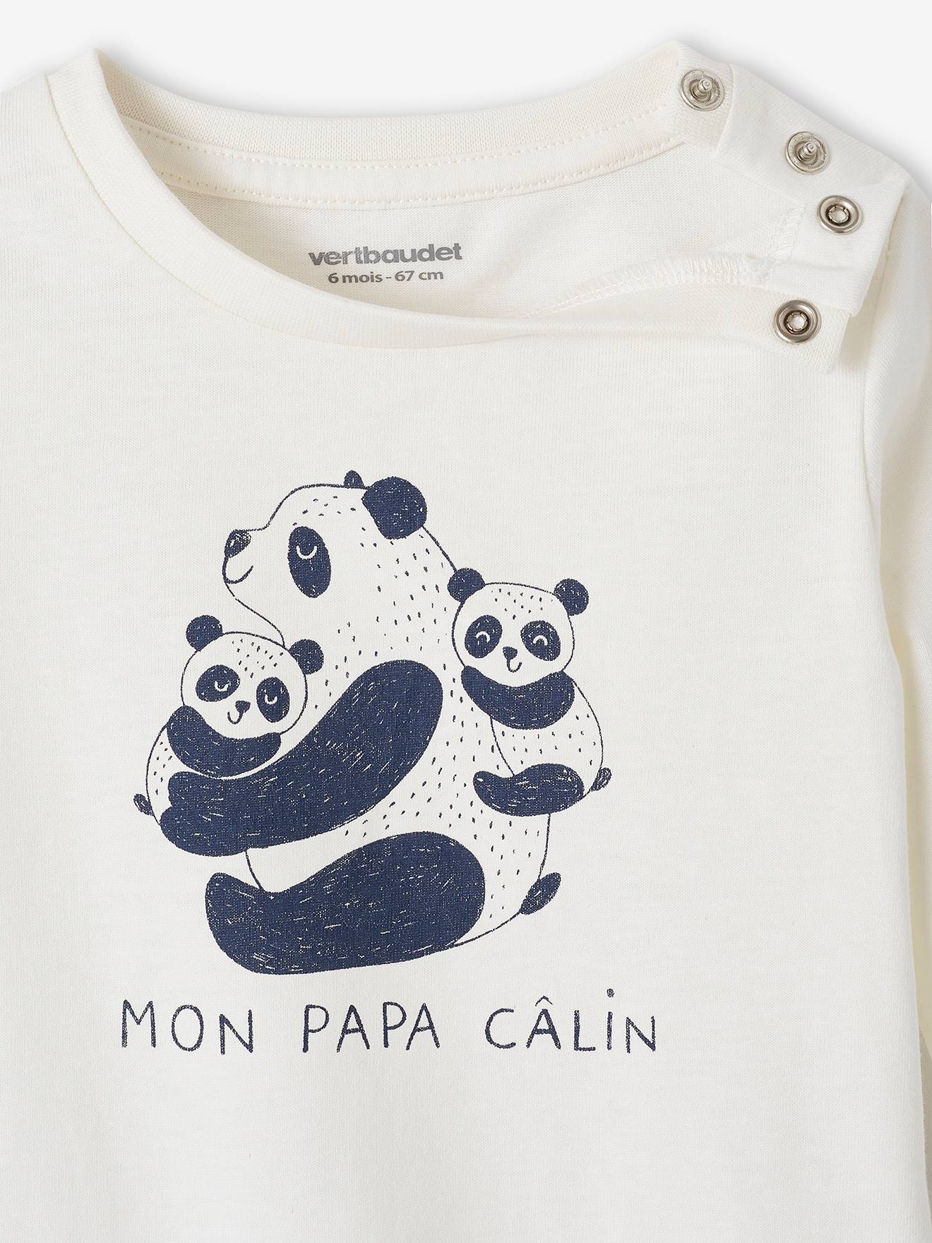 Lot de 2 tee-shirts Basics bébé manches longues écru