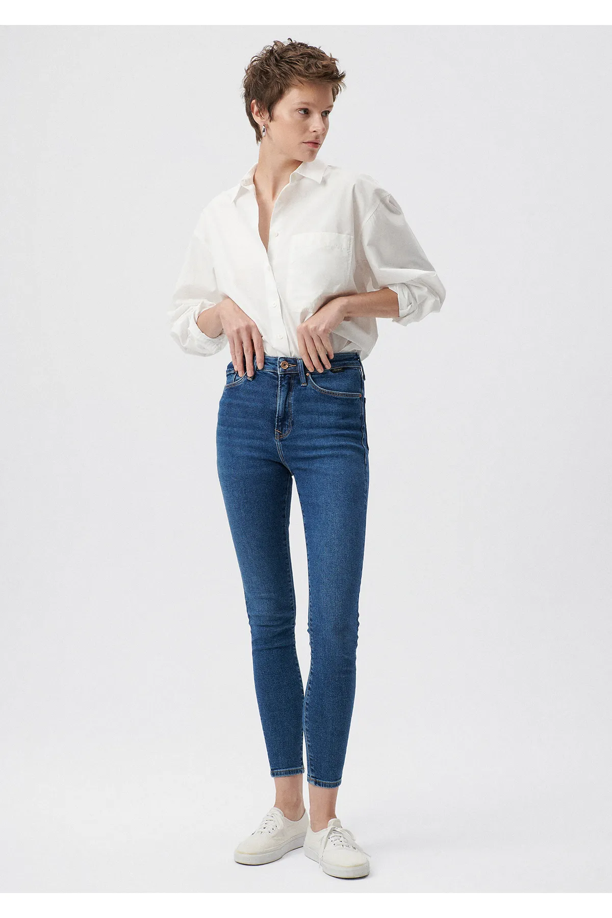 Mavi  Serenay Gold Shape Dark Jean-Hose 100980-33687